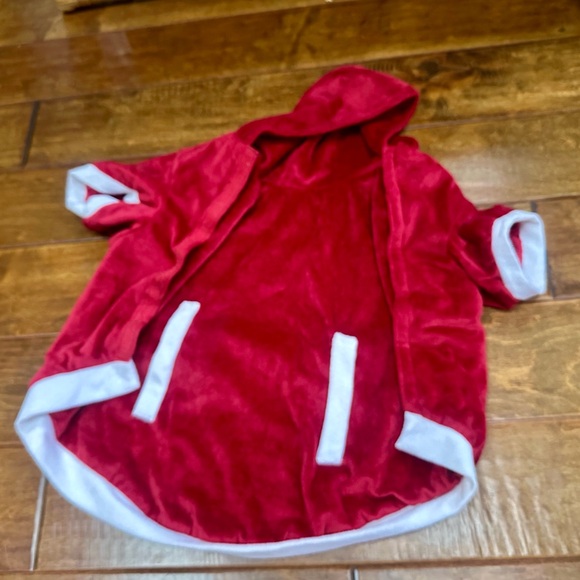 Reversible Red Velvet Dog Hoodie - Picture 7 of 7